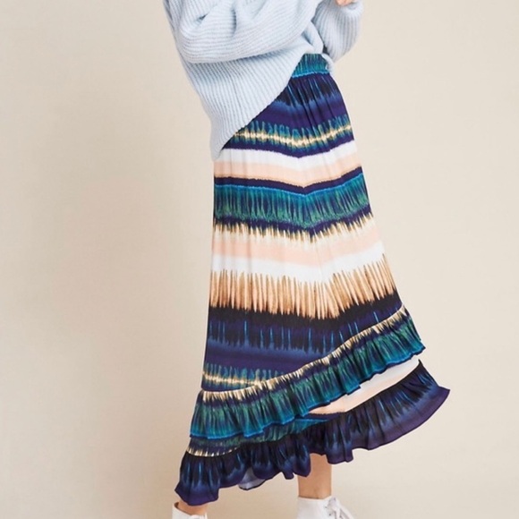 Anthropologie Daniel Rainn Patrizia Ruffled Maxi Skirt - Picture 2 of 11